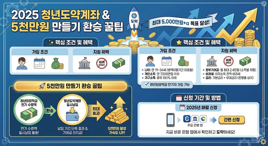 2025년 청년도약계좌 조건 및 신청기간