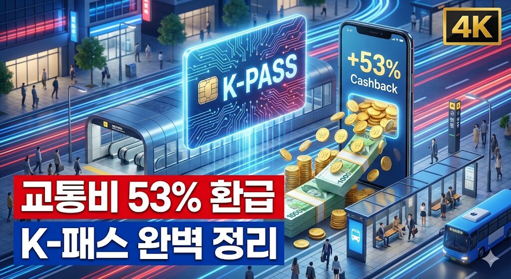 2026년 K패스 교통카드 신청으로 대중교통비 최대 53%를 환급